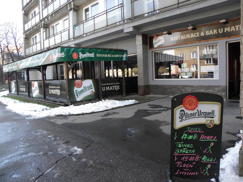 Exteriér Restaurace a baru U Matěje